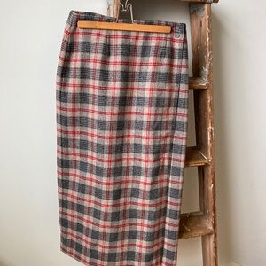 Like New Wool Wrap Skirt